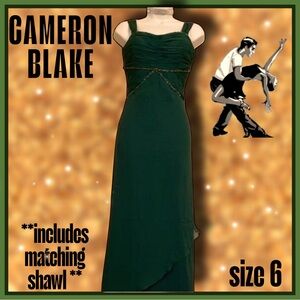 *CAMERON BLAKE* PRETTY PRETTY formal gown